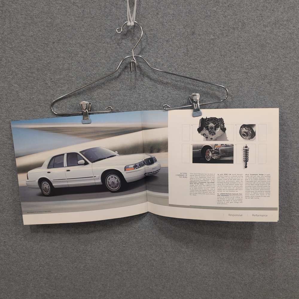2004 Grand Marquis Mercury Car Dealer Brochure Advertising Sales Booklet Sedan - Picture 3 of 3